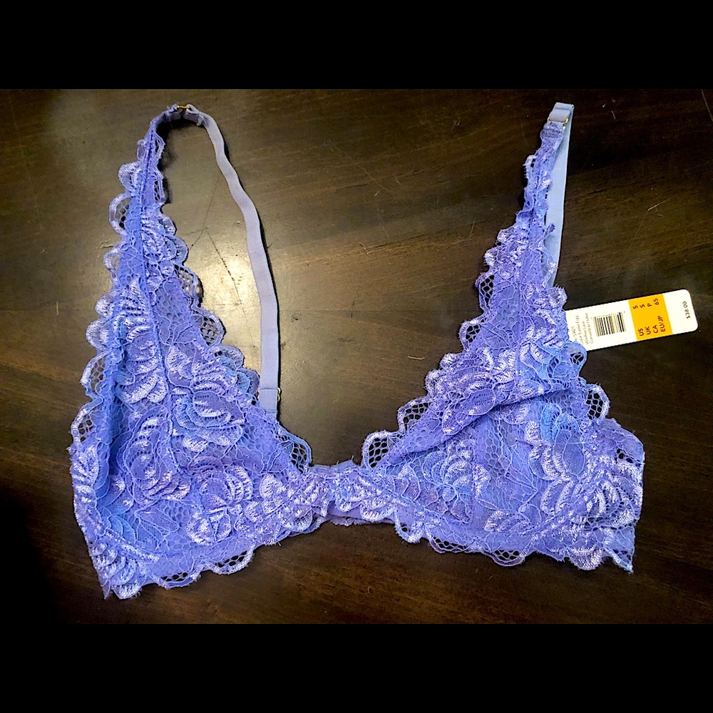 ˚✧Small✧༚   GILLY HICKS Wireless Lavender Bra/Bralette - Picture 2 of 2
